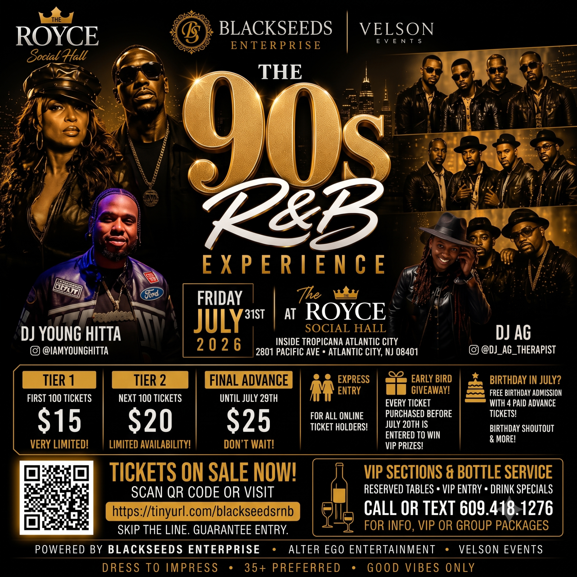 The 90s R&B Experience at The Royce Social Hall | Atlantic City Nightlife
