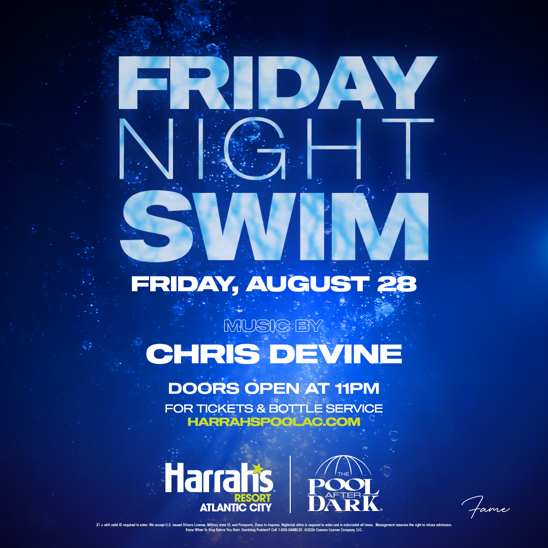 Friday Night Swim at The Pool After Dark Atlantic City | Pool Party
