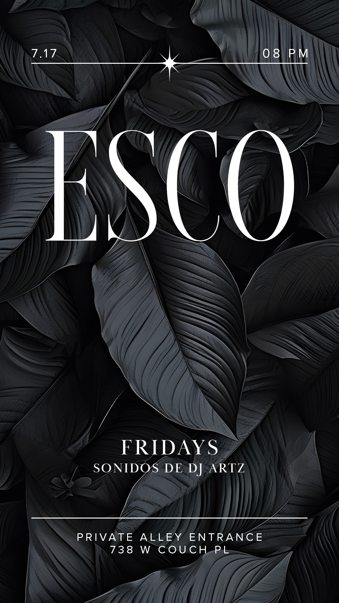 ESCO FRIDAYS with DJ ARTZ