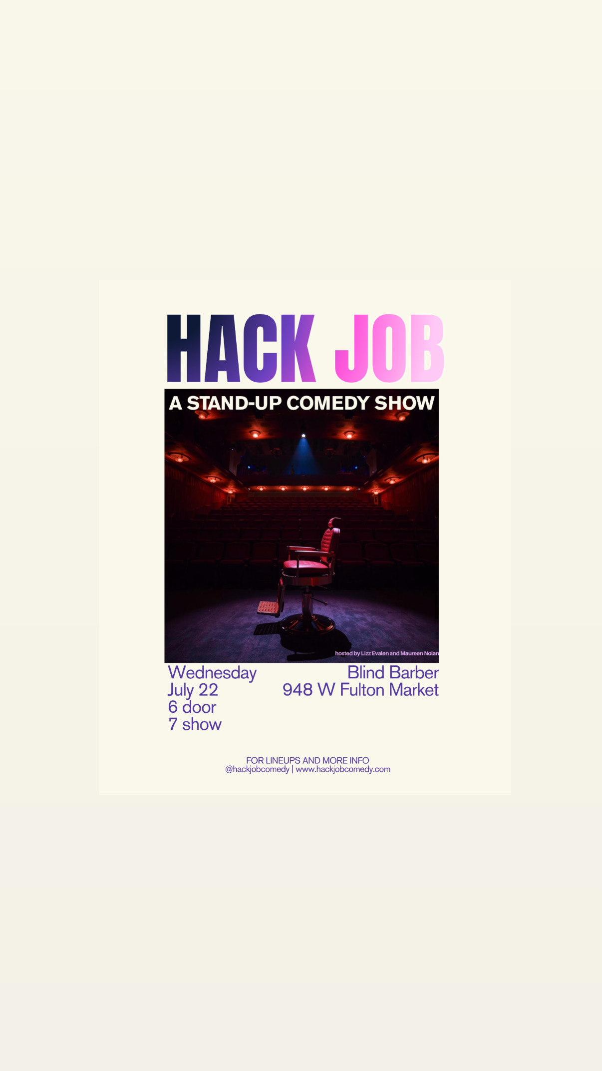 HACK JOB - Live Comedy