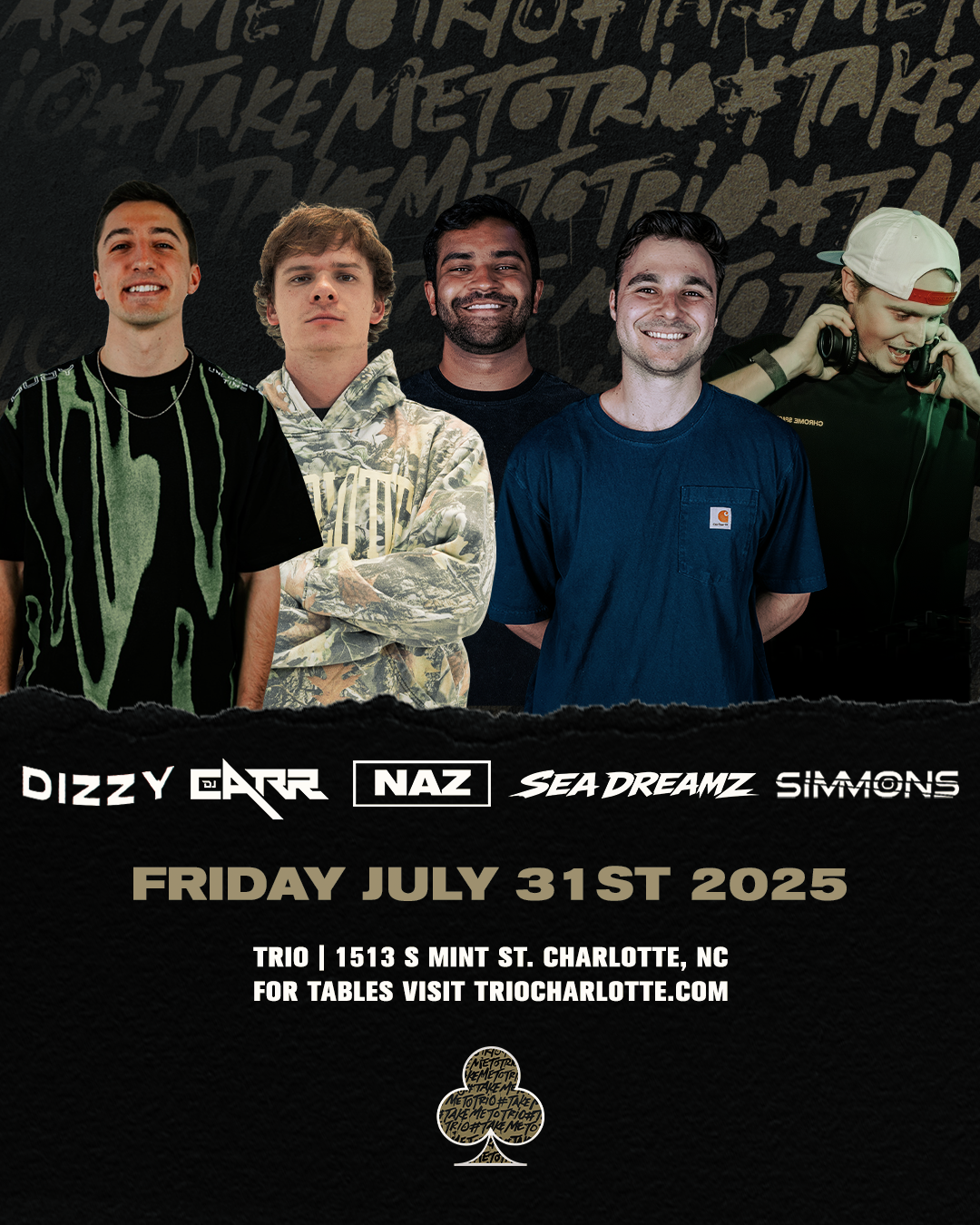 Carr, Dizzy, Naz, Seadreamz, Simmons