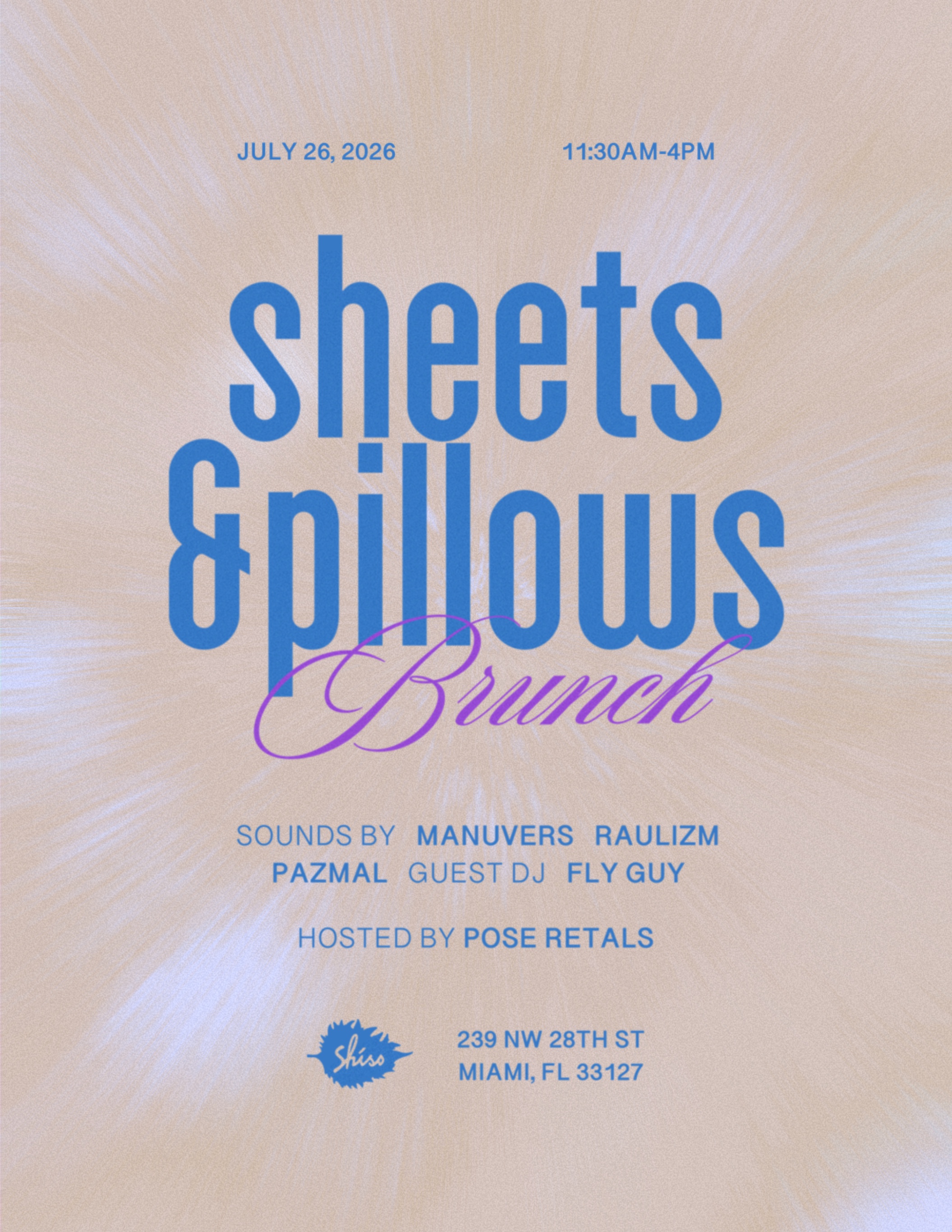 Sheets & Pillows Brunch at Shiso