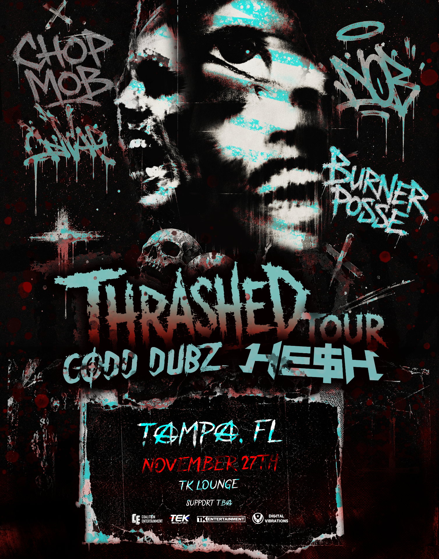 Codd Dubz x HE$H : Thrashed Tour - Tampa, FL