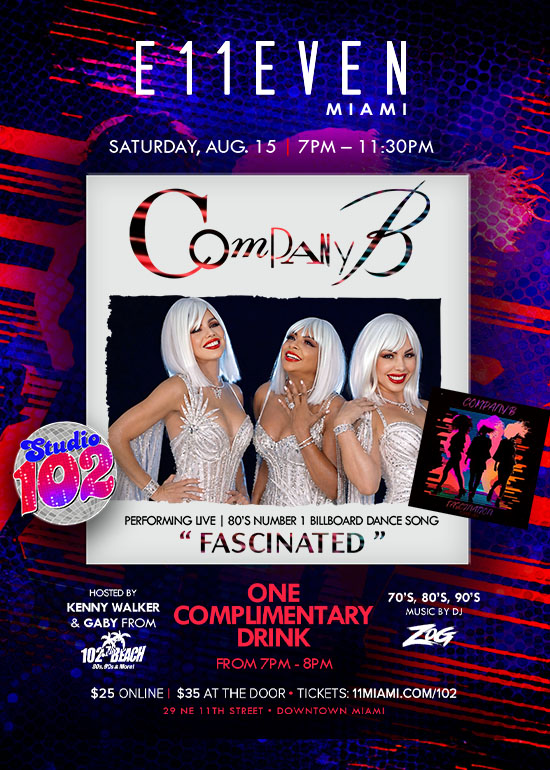 102 THE BEACH MIAMI: COMPANY B LIVE