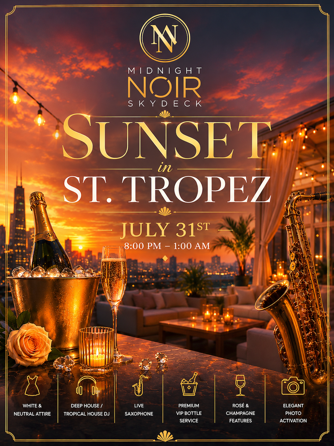 Sunset in St. Tropez