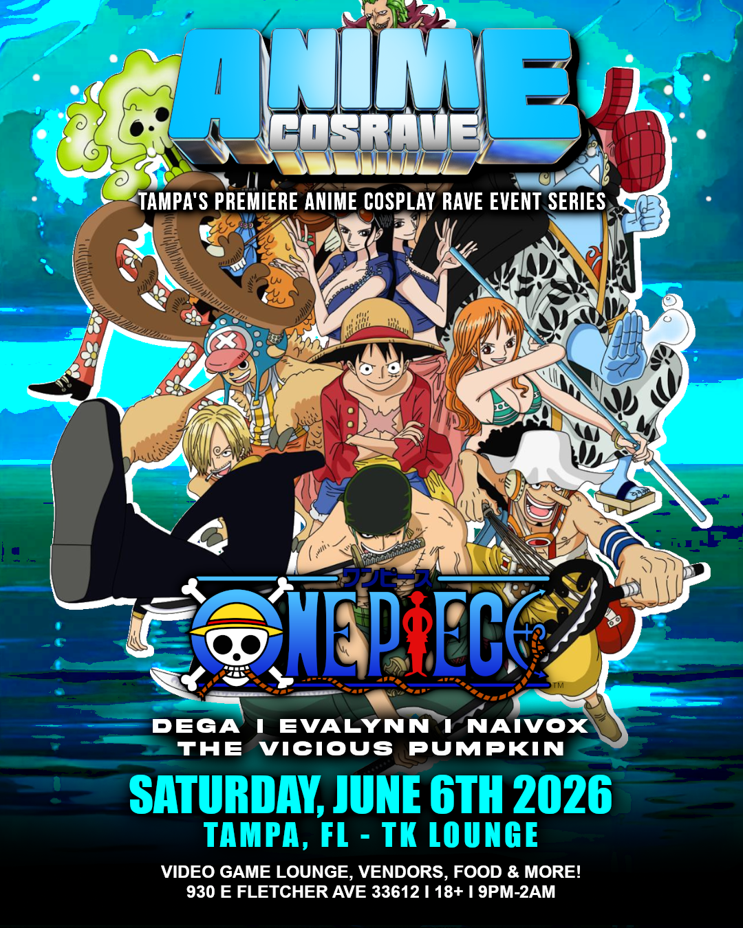 ANIME COSRAVE : One Piece Takeover - Tampa, FL