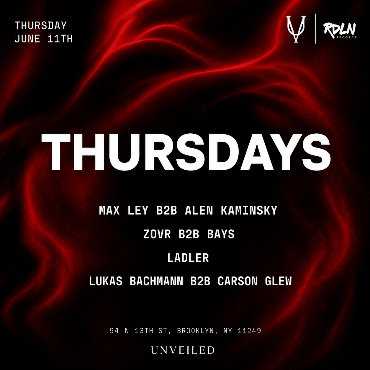 Thursdays @ Unveiled : Boiler Room Edition