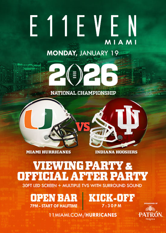 NATIONAL CHAMPIONSHIP VIEWING PARTY AT E11EVEN