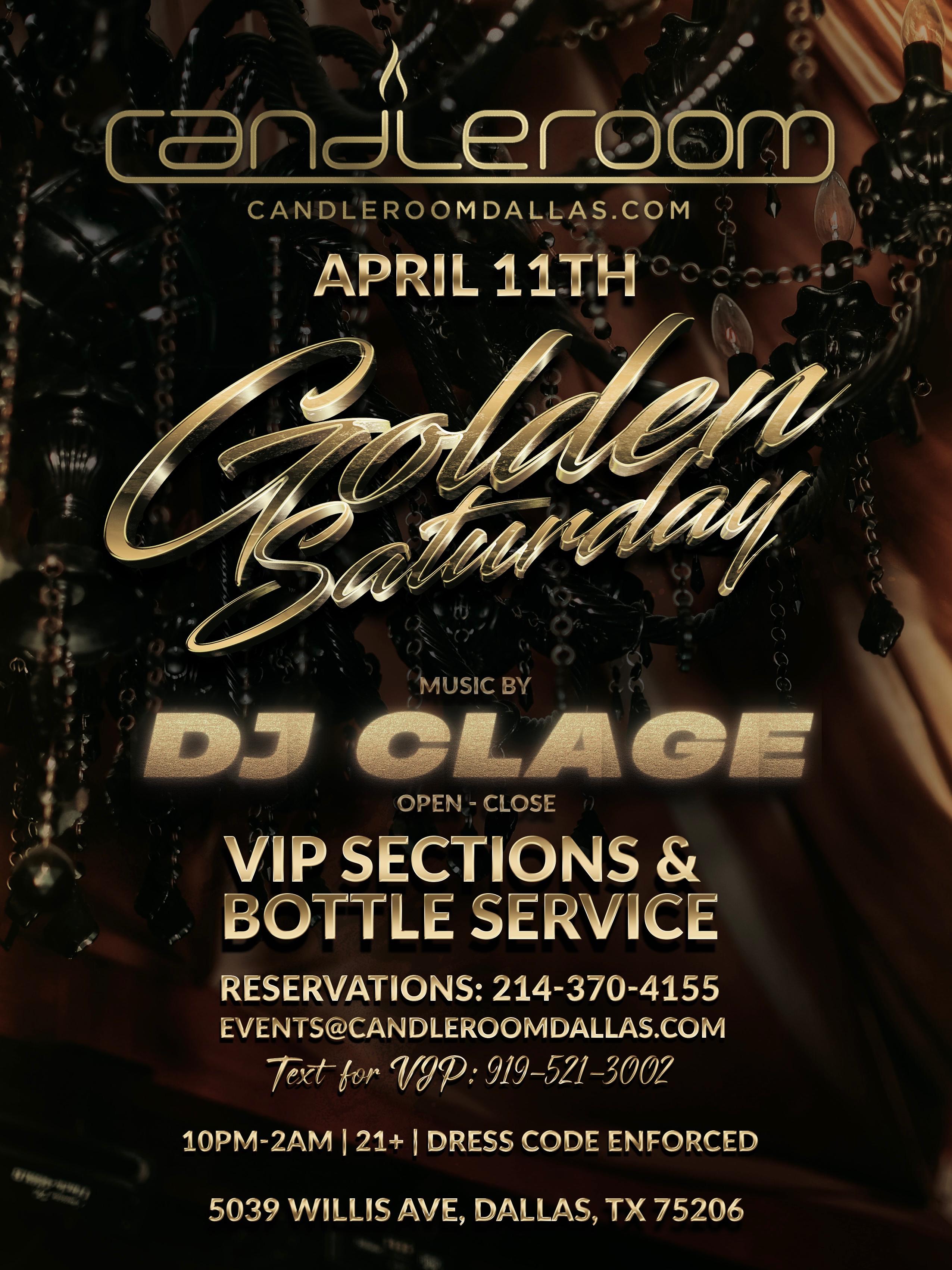 Golden Saturday’s at Candleroom
