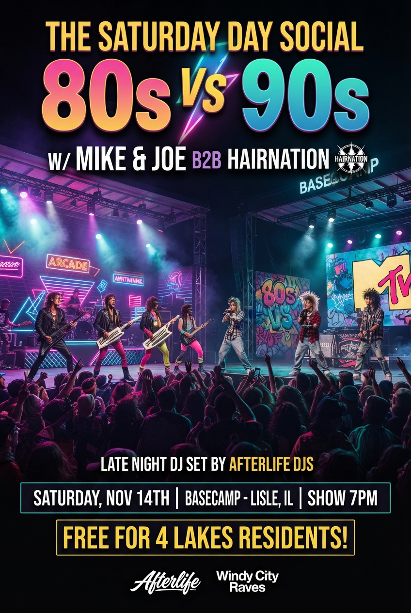 The Saturday Social 80s vs 90s with Mike & Joe vs Hairnation!