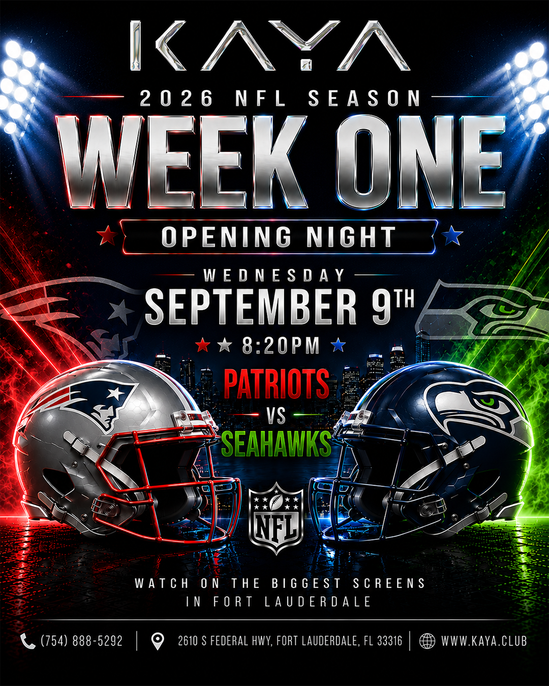 NFL Opening Night Patriots vs Seahawks