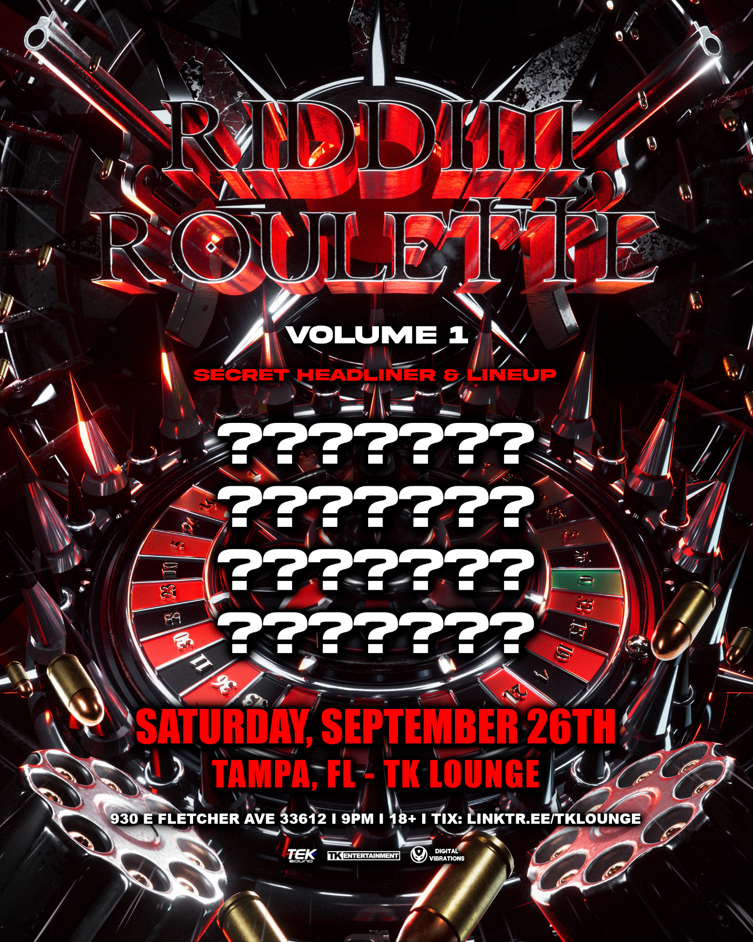 RIDDIM ROULETTE: Vol 1 - Tampa, FL
