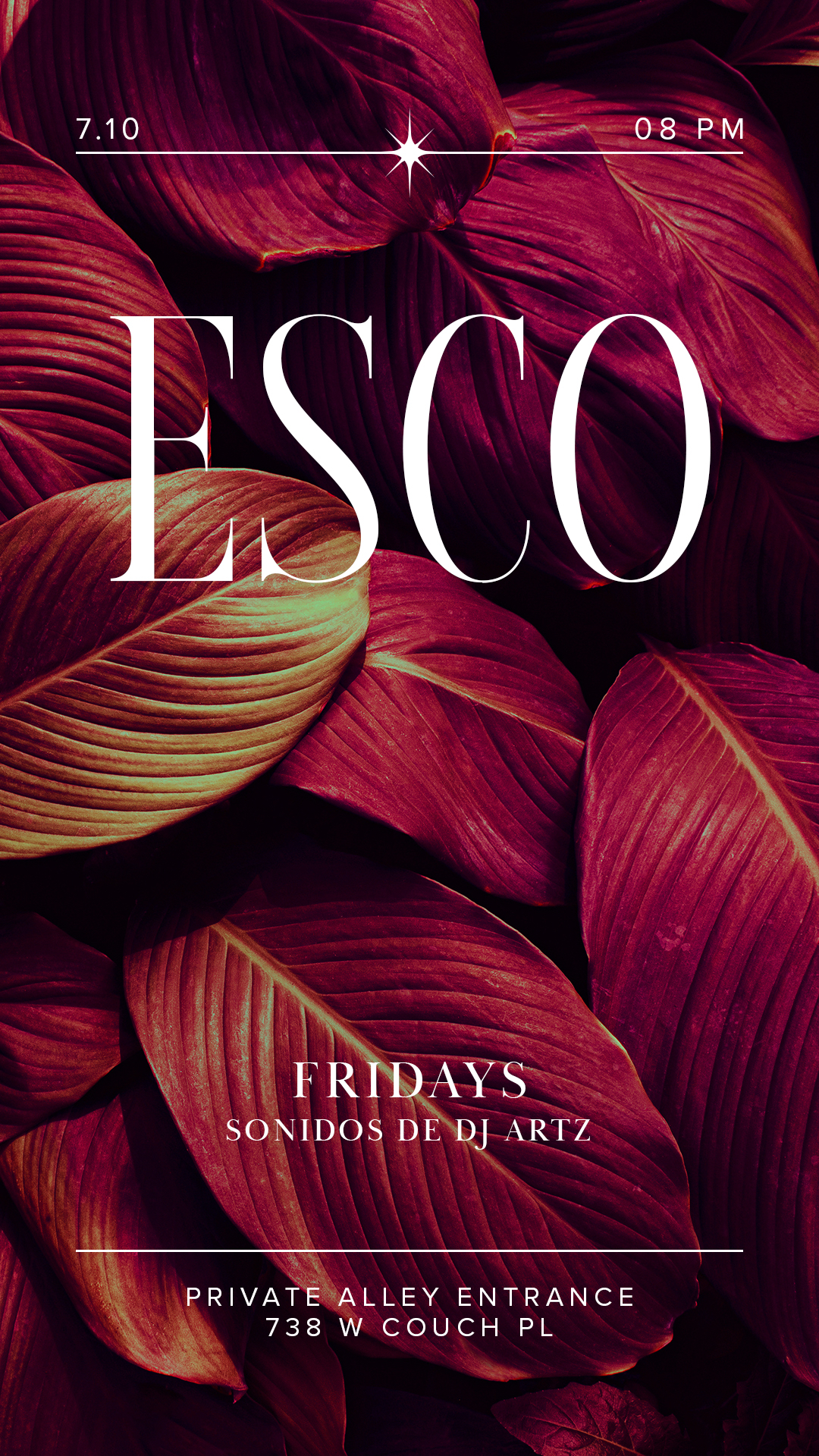 ESCO FRIDAYS with DJ ARTZ