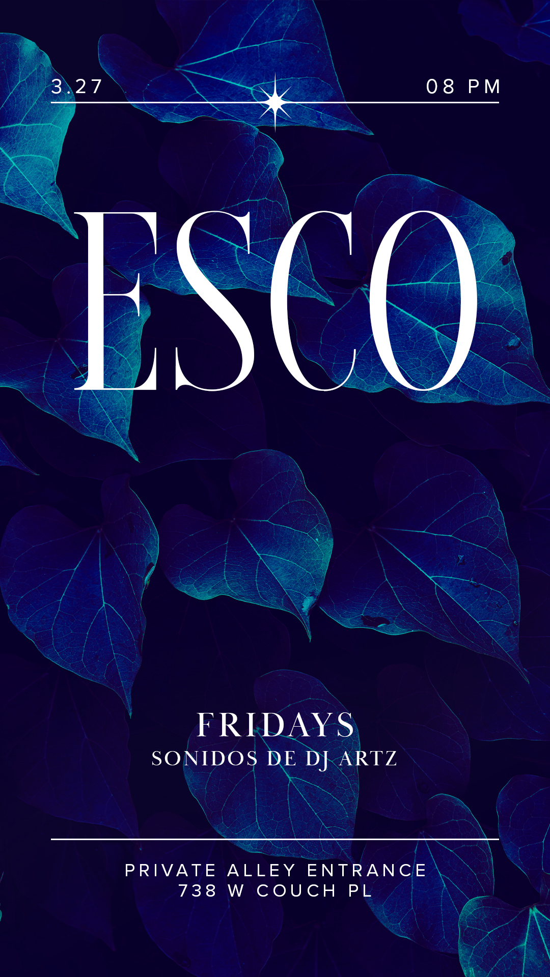 ESCO FRIDAYS with DJ ARTZ