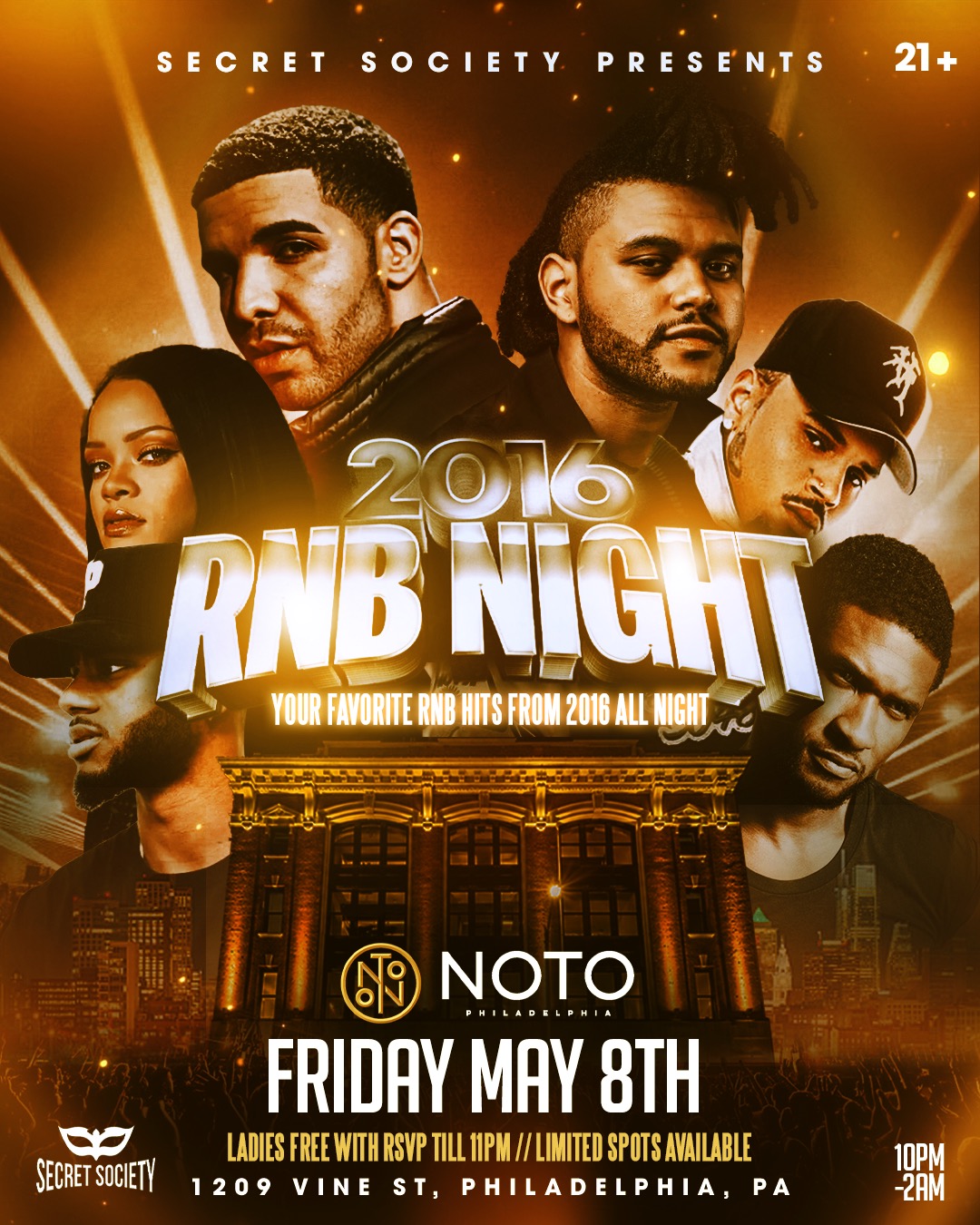 2016 R&B Night: Your Favorite RNB Hits From 2016 All Night