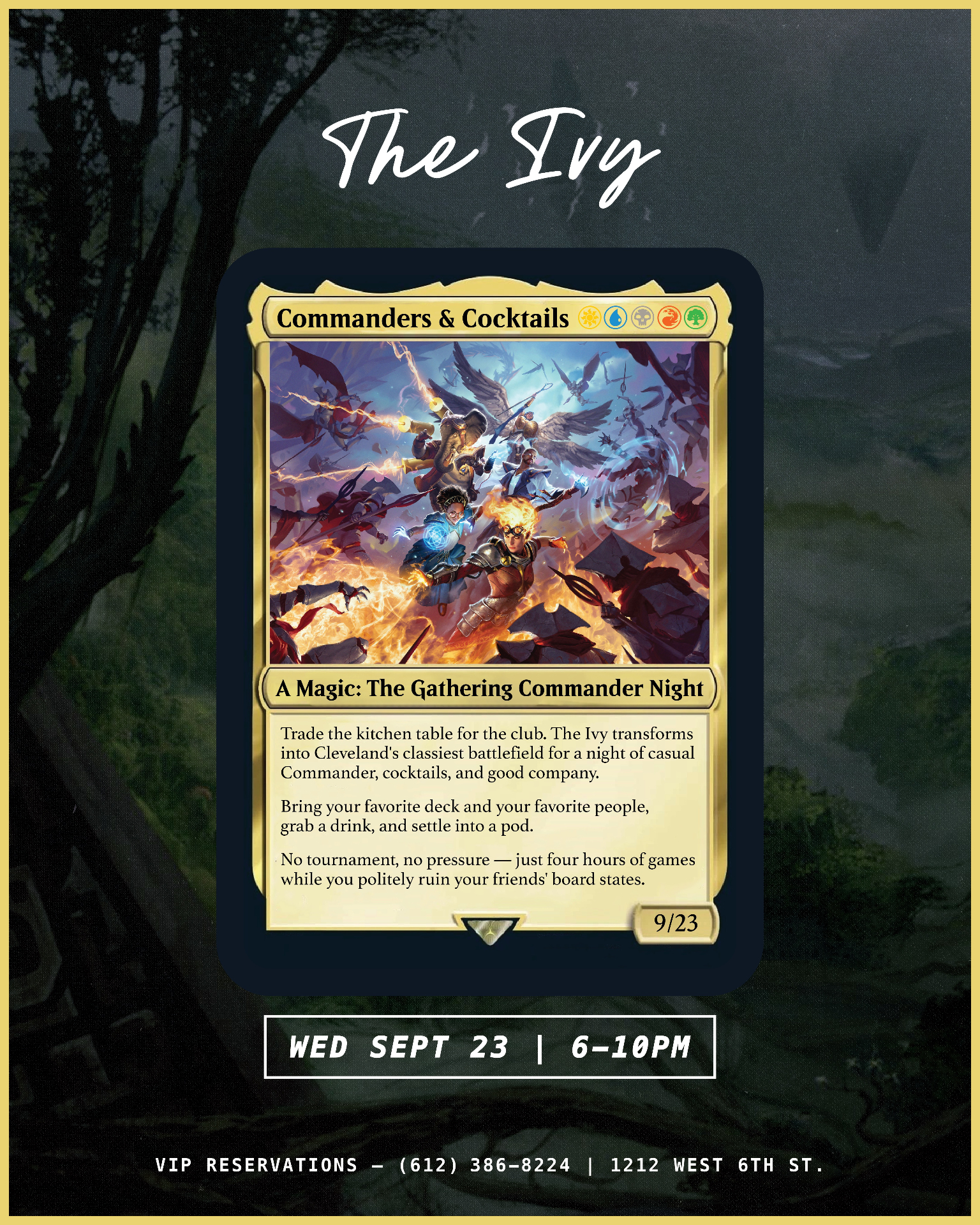 Commanders & Cocktails — A Magic The Gathering Game Night