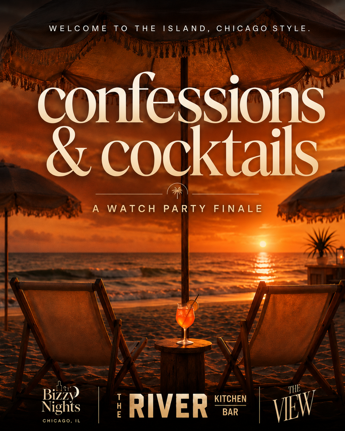 Island Watch Party: Confessions and Cocktails (Free Pilates Class, Drink)