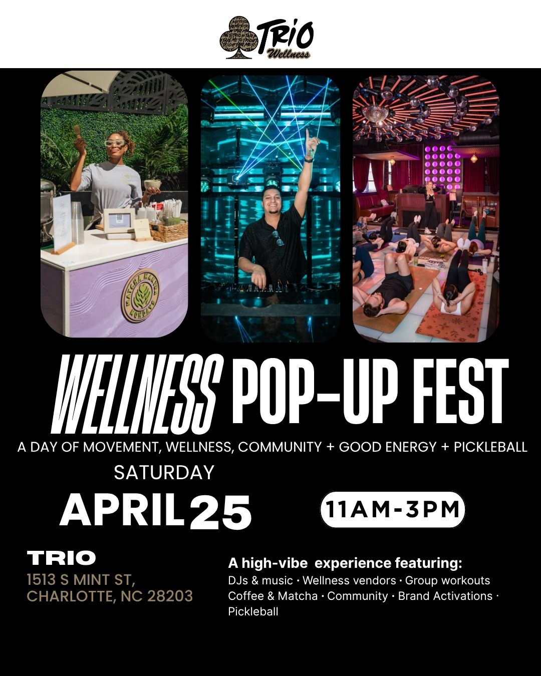 Trio Wellness Pop-up Festival