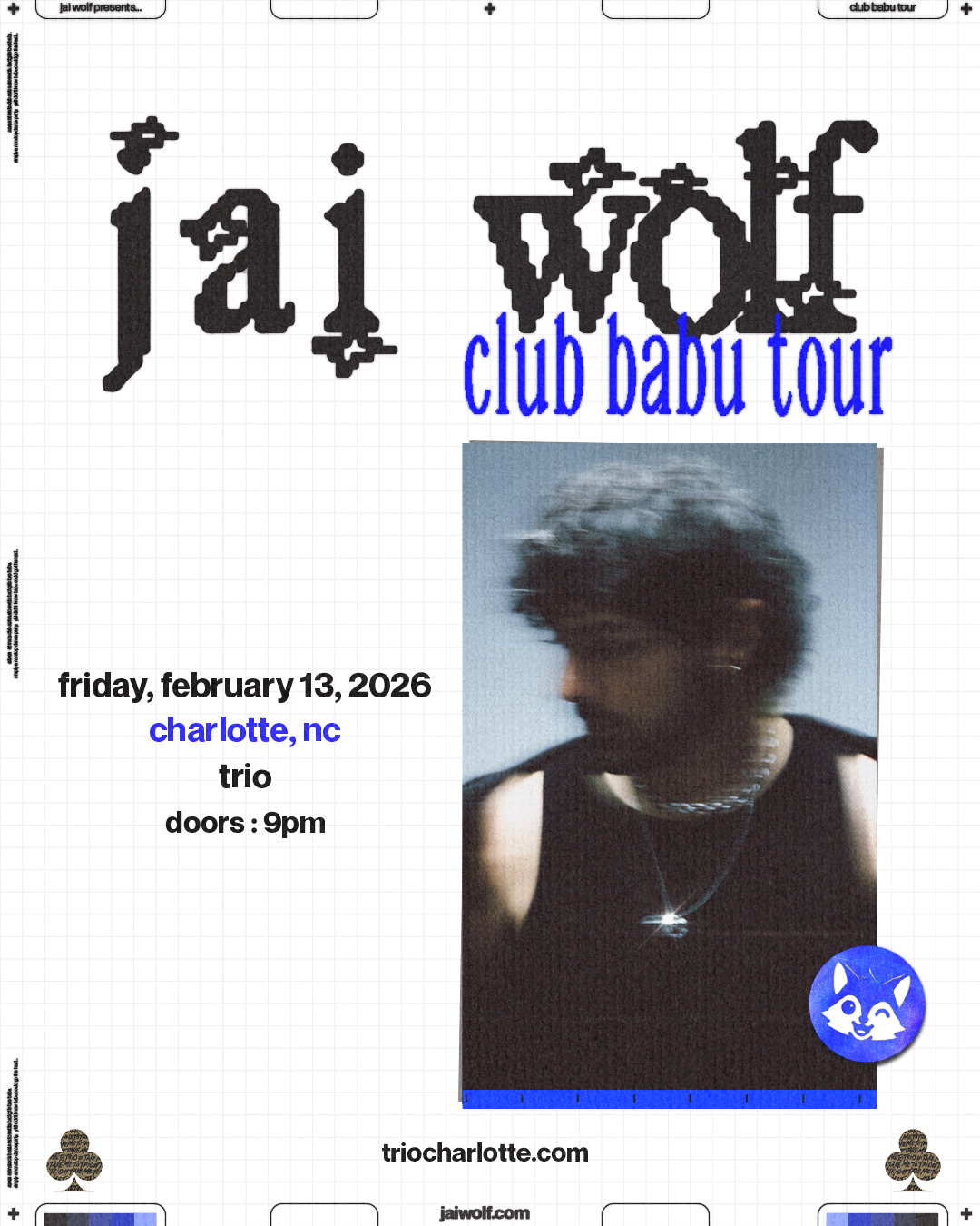 JAI WOLF: CLUB BABU TOUR