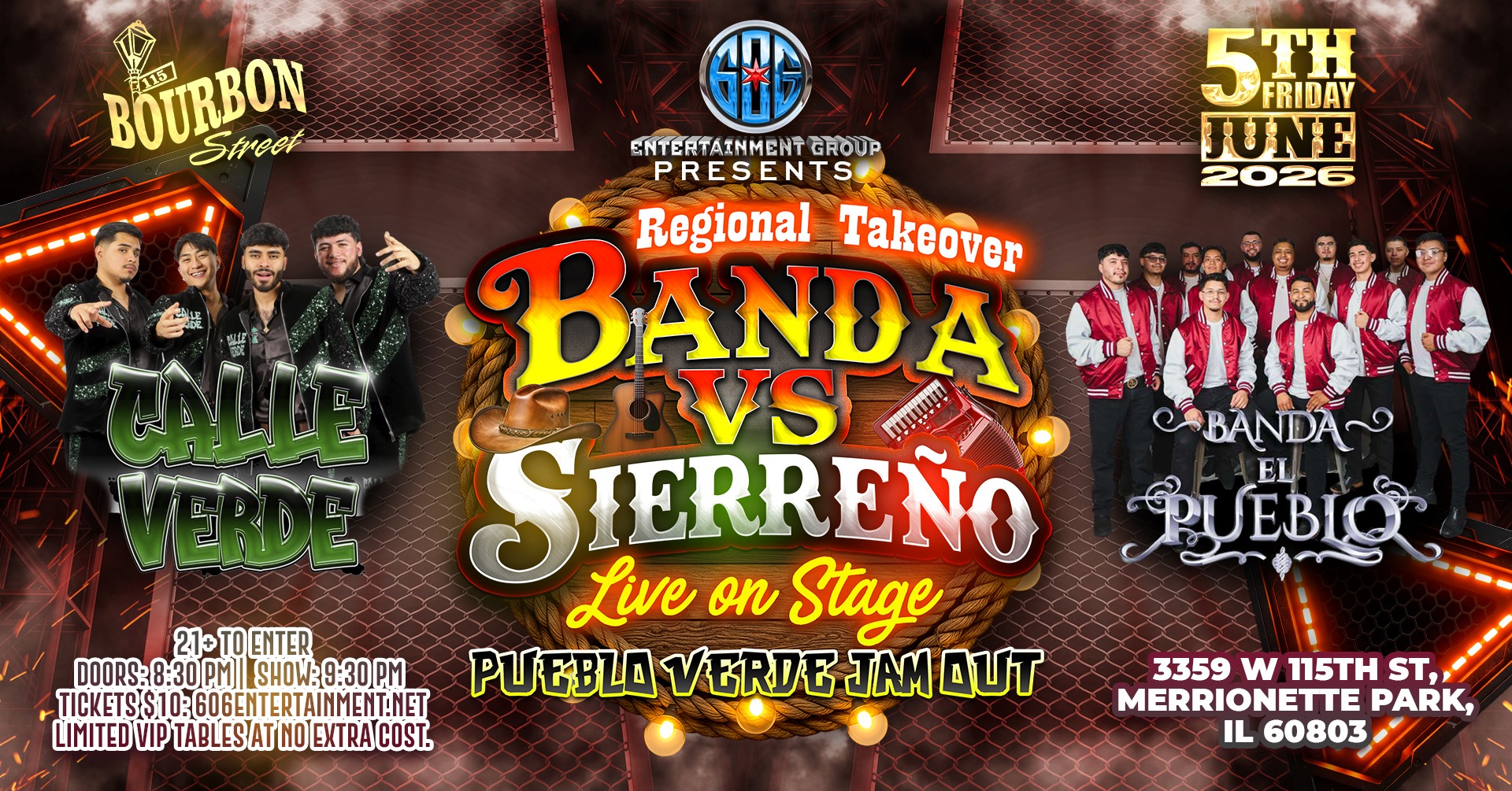 Regional Takeover: Banda Vs Sierreño at 115 Bourbon Street