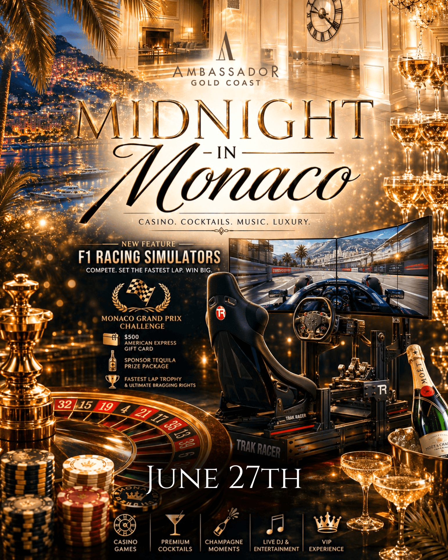✨ Midnight in Monaco 🎲🍸