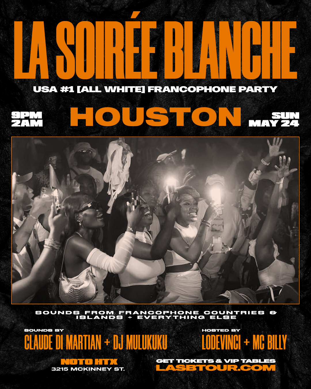 La Soiree Blanche: USA #1 (All White) Francophone Party
