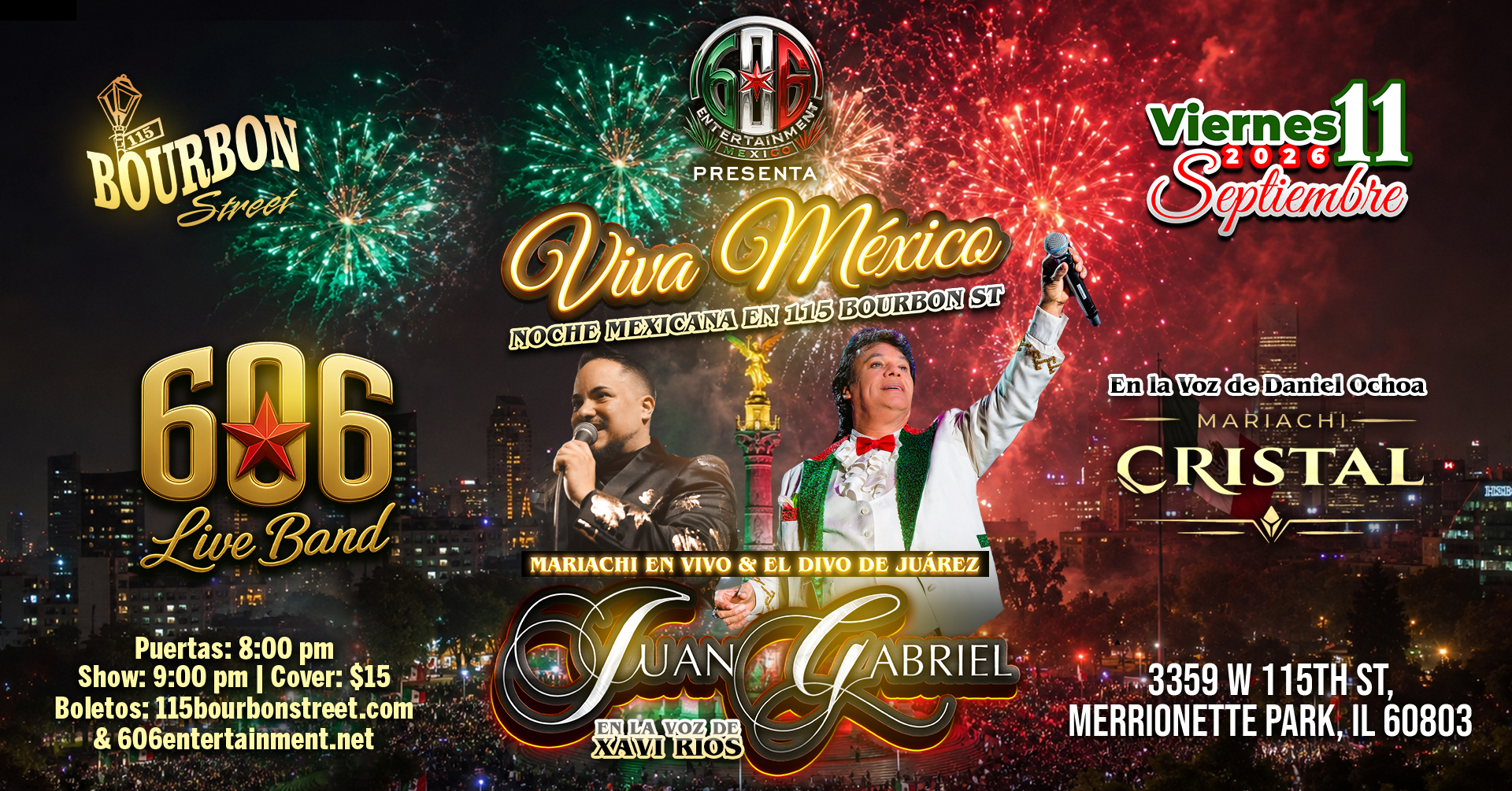 Noche Mexicana at Bourbon St: Mariachi + Homenaje a Juan Gabriel
