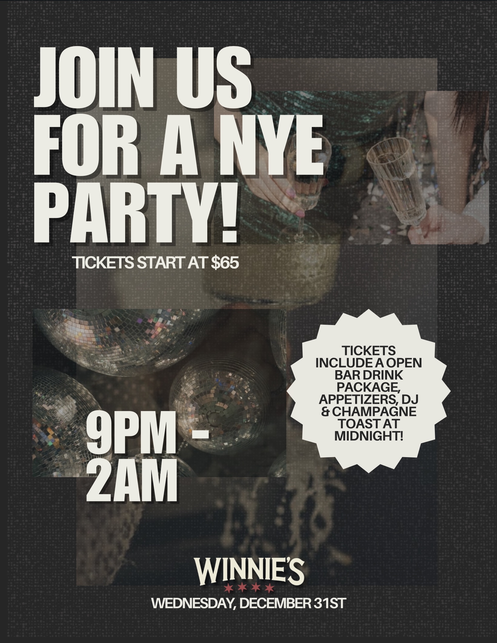 NYE 2026 @ Winnies on Wells