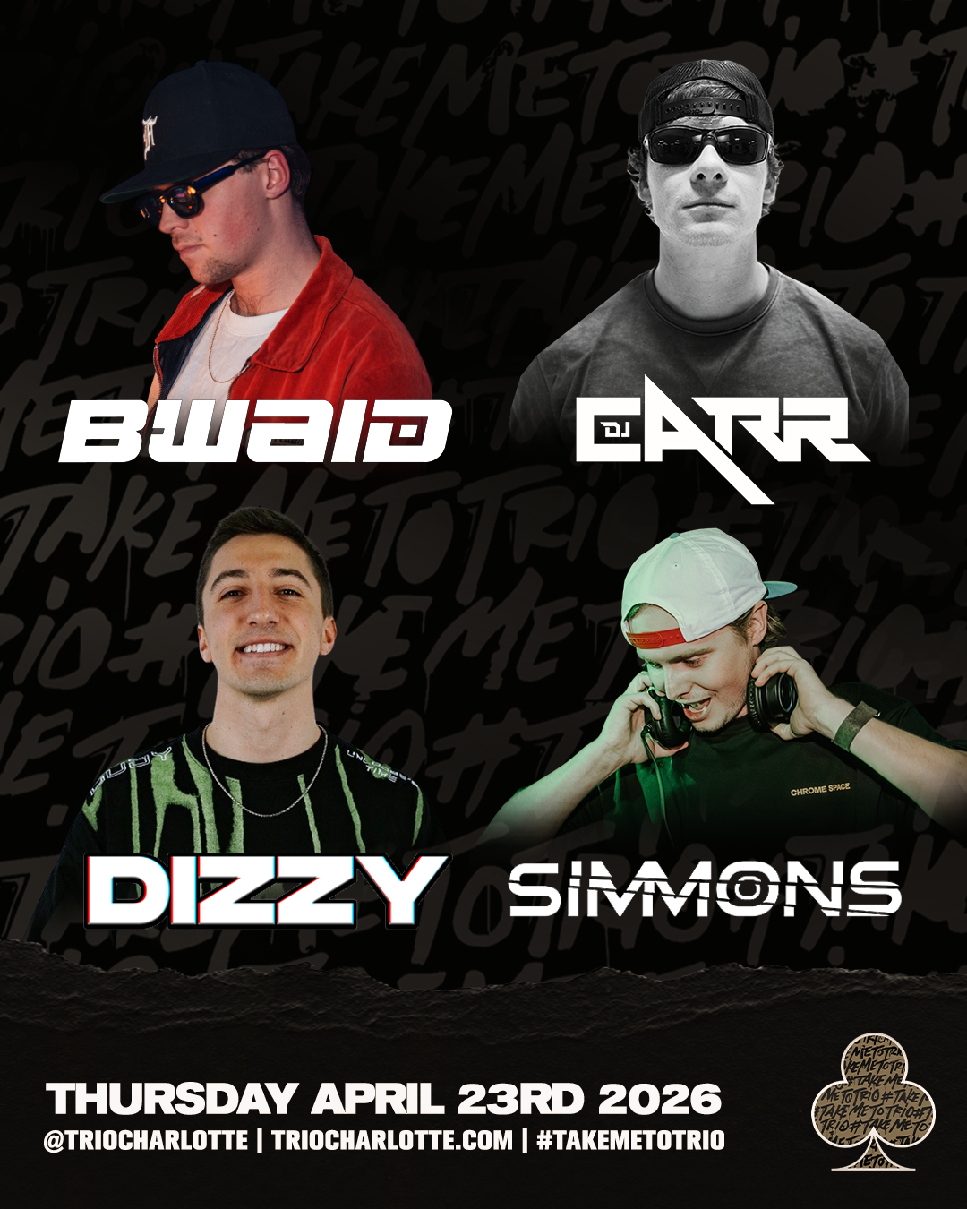 BWAID, CARRR, DIZZY, SIMMONS