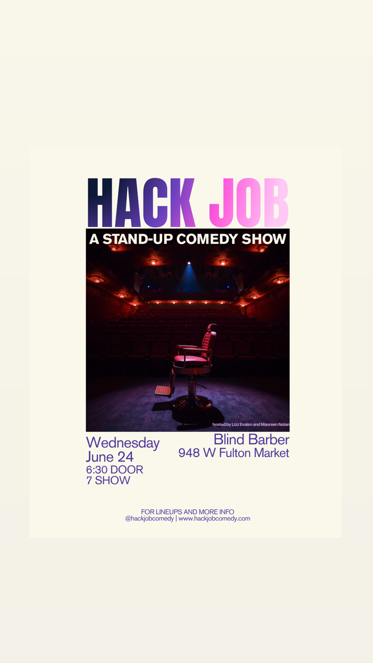 HACK JOB Live Comedy Show