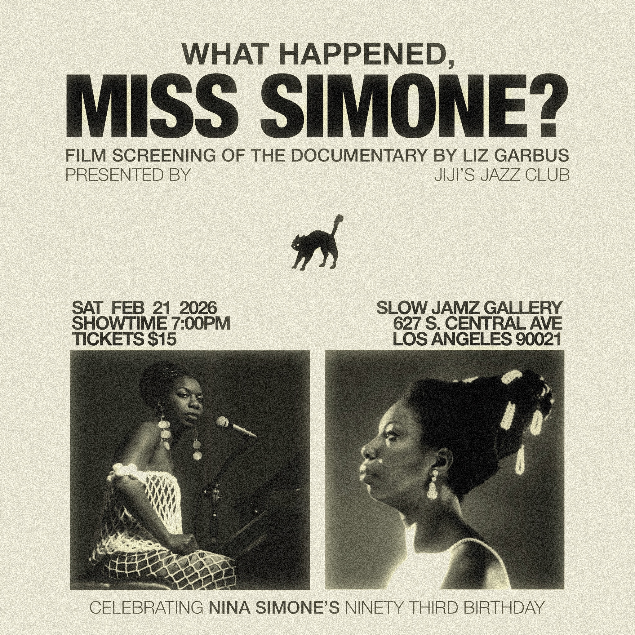 Nina Simone’s Birthday Documentary Screening
