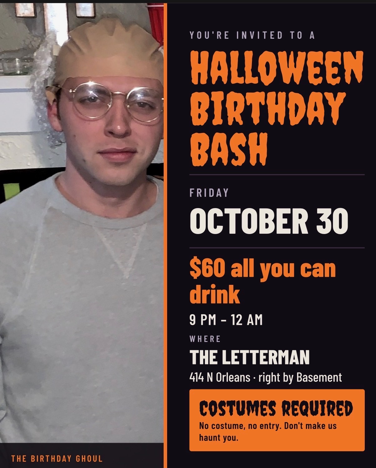 Winslow’s Halloween Birthday Bash