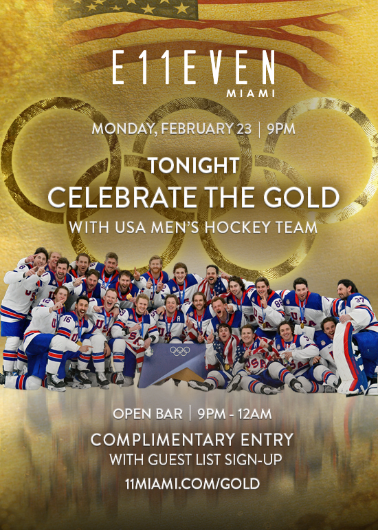 Olympic Team USA Hockey Celebrating Gold