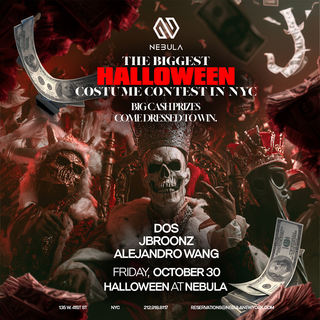 NEBULA HALLOWEEN: COSTUME CONTEST & CASH PRIZES