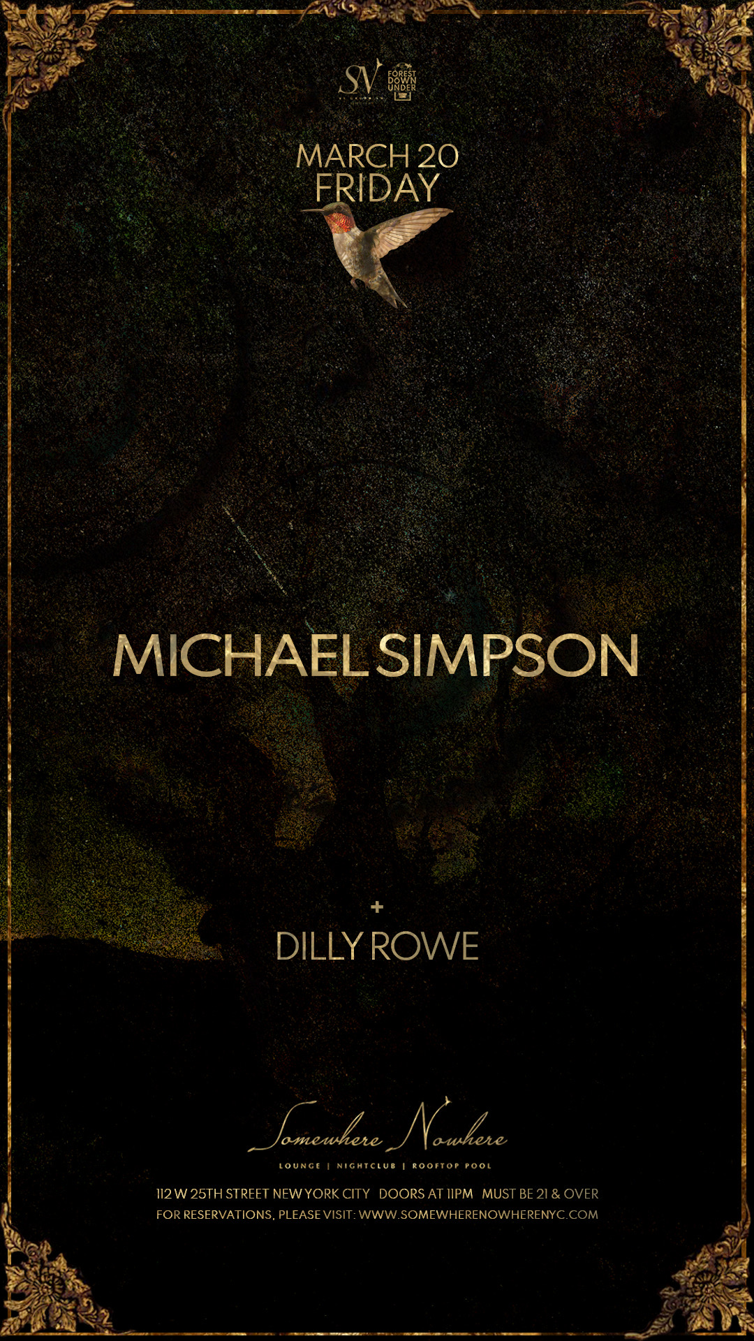 Michael Simpson with Dilly Rowe