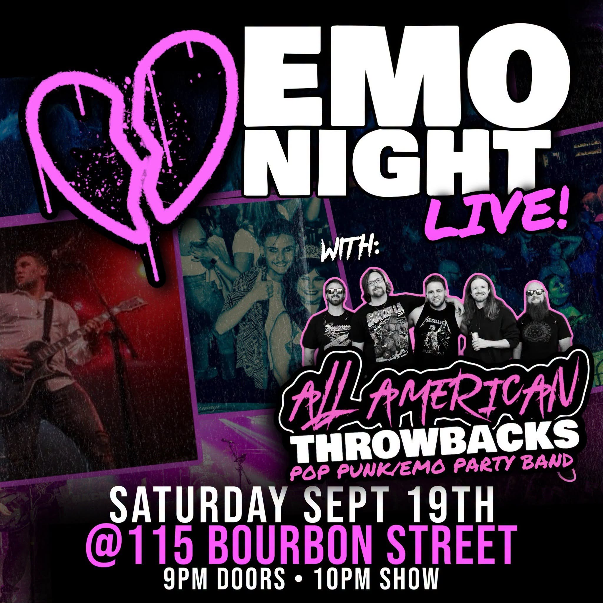 Emo Night LIVE w All American Throwbacks