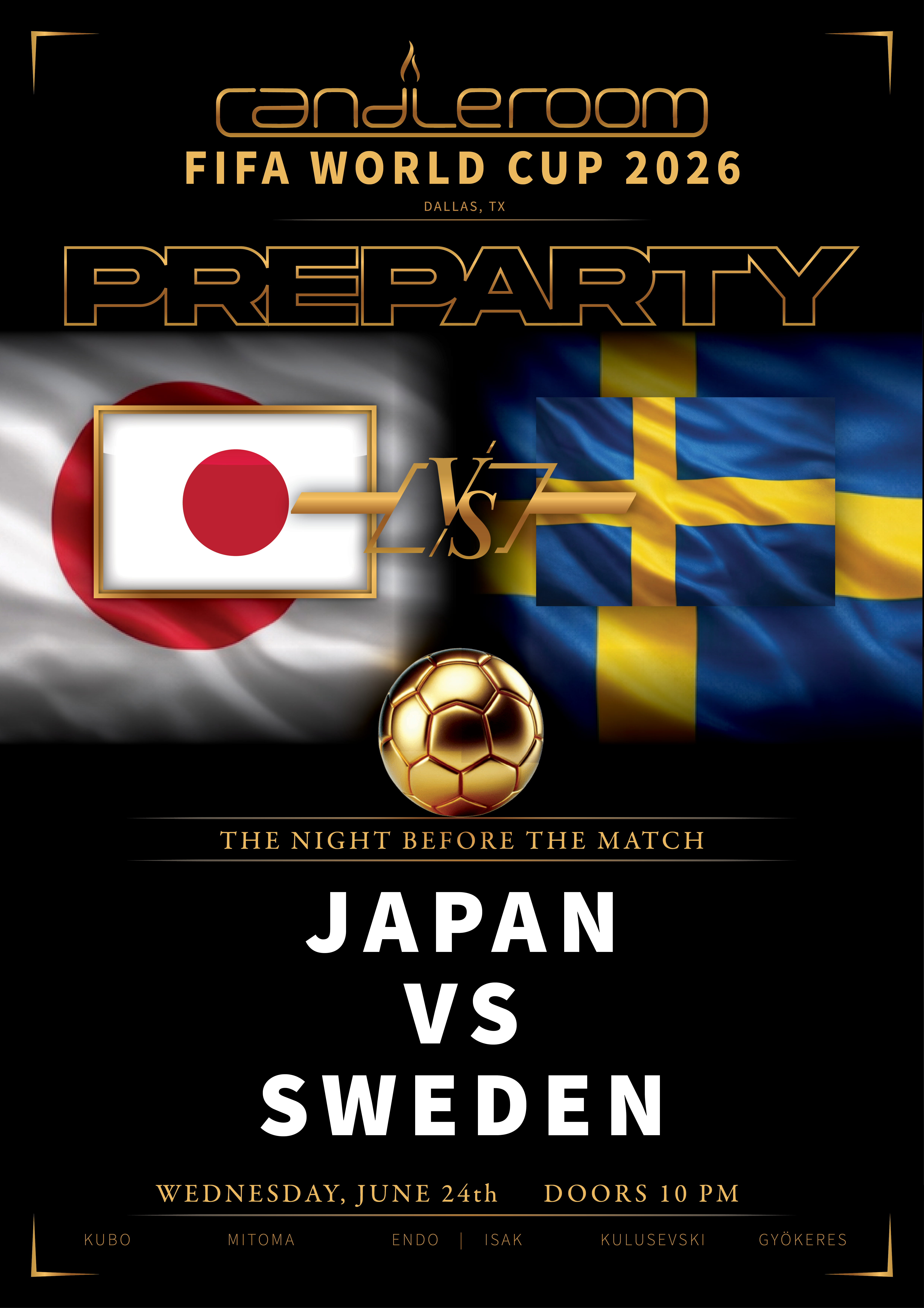 World Cup Japan Vs Sweden Pre Party