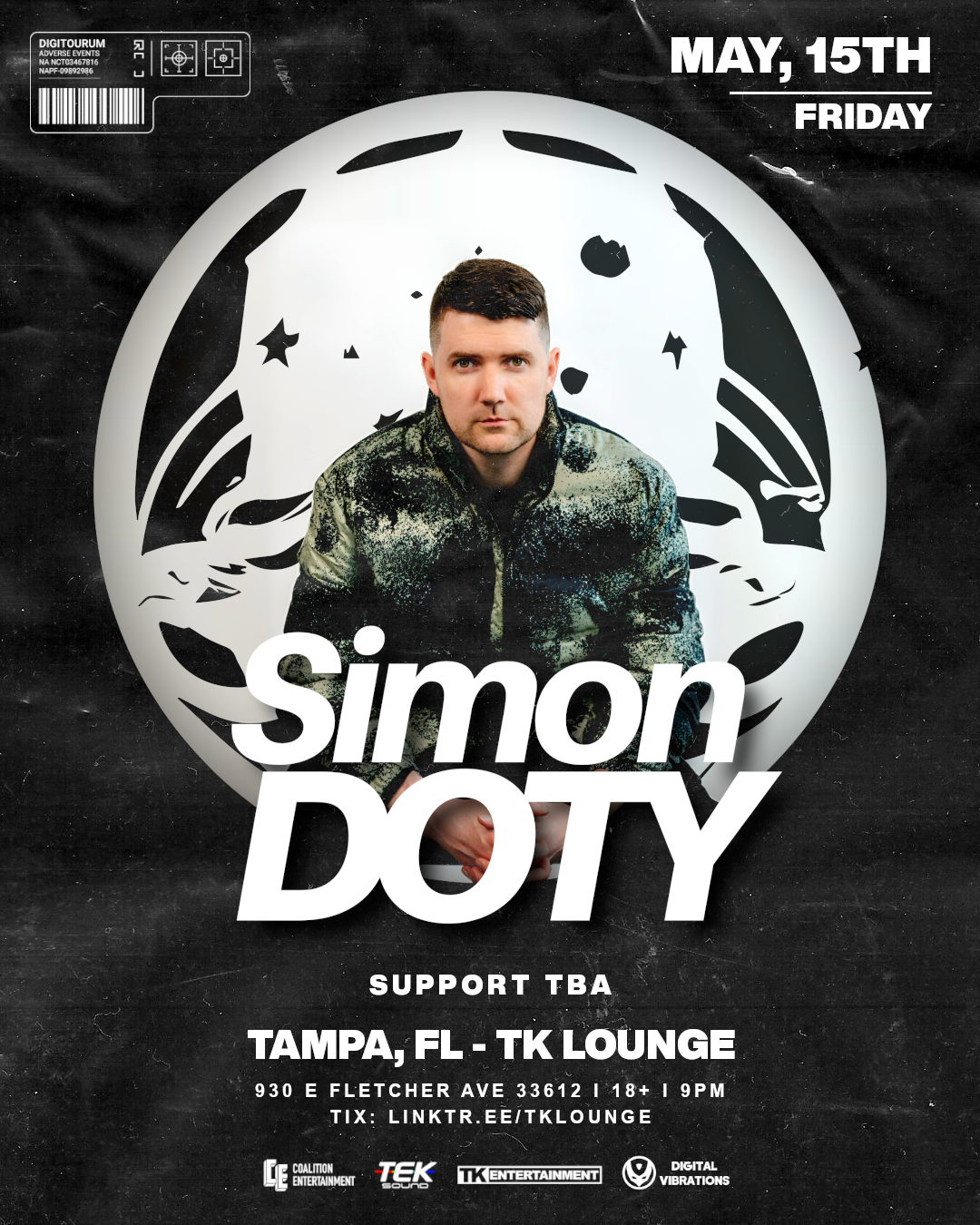 SIMON DOTY @ TK Lounge - Tampa, FL