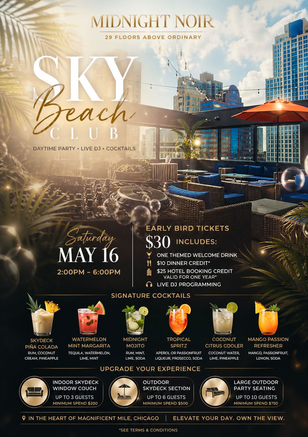 🌴☀️ SKY BEACH CLUB: SUNSETS IN THE CLOUDS ☀️🌴