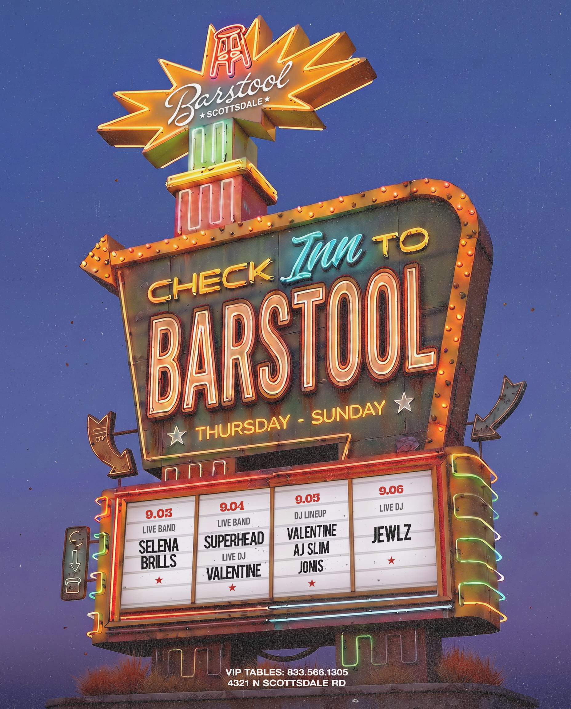 Check Inn to Barstool (Opening Weekend)