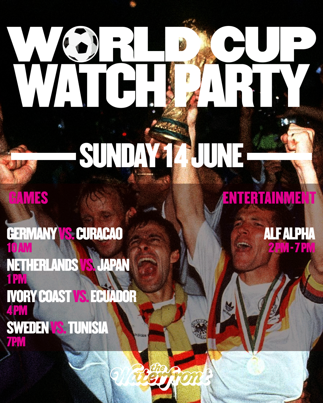 World Cup Watch Party | GER vs CUW · NED vs JPN · CIV vs ECU · SWE vs TUN