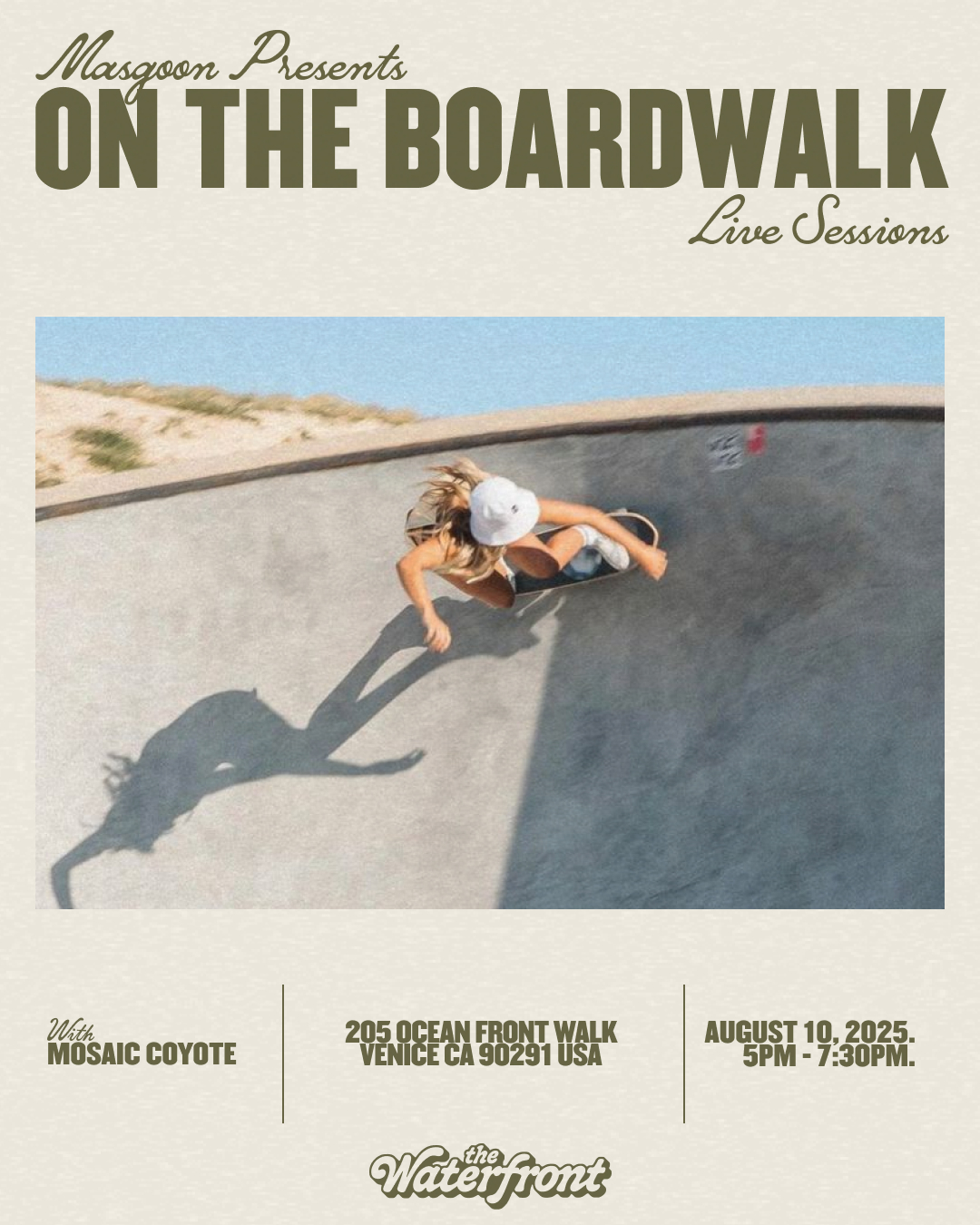 Masgoon Presents: On the Boardwalk with Mosaic Coyote