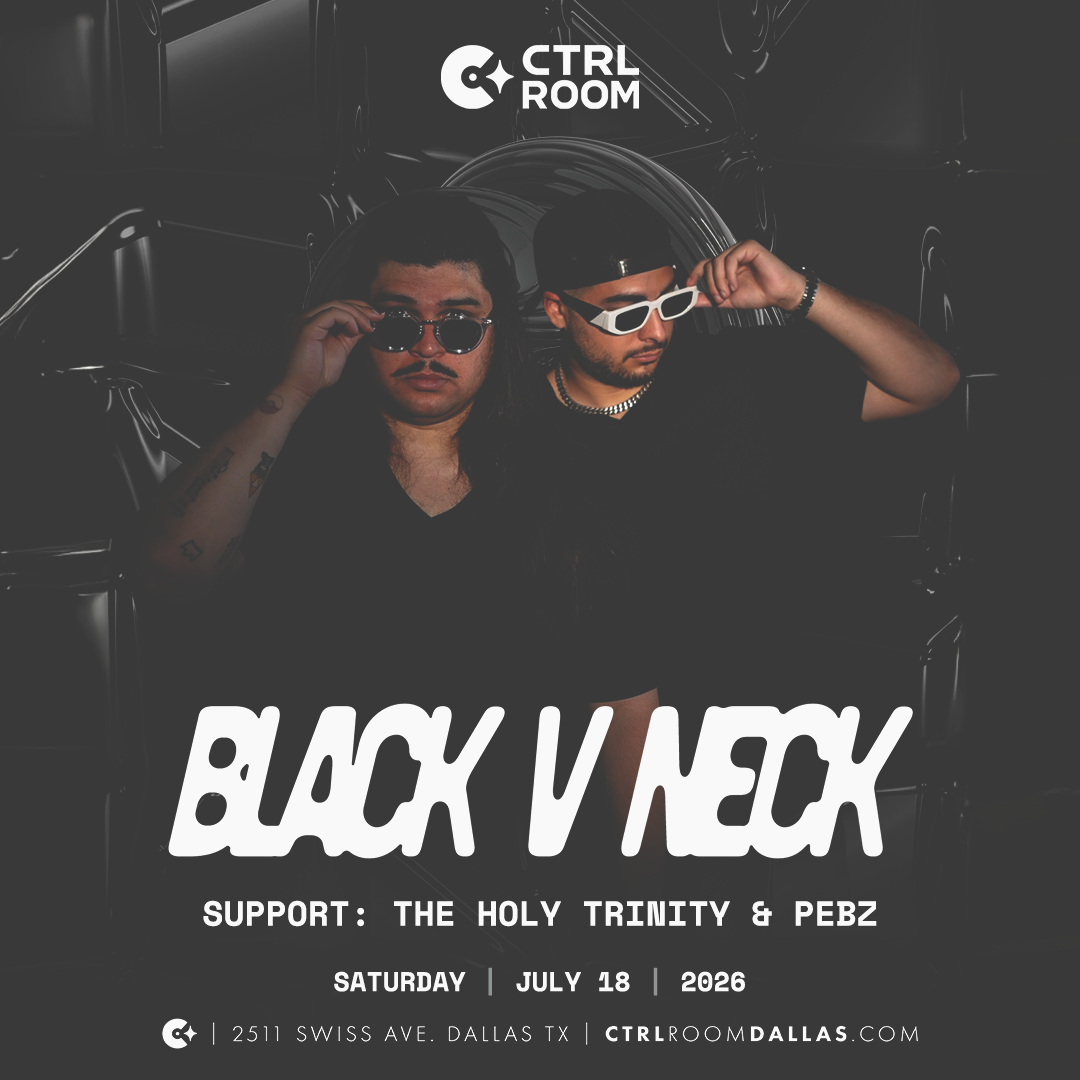 Black V Neck at CTRL Room 7.18.26