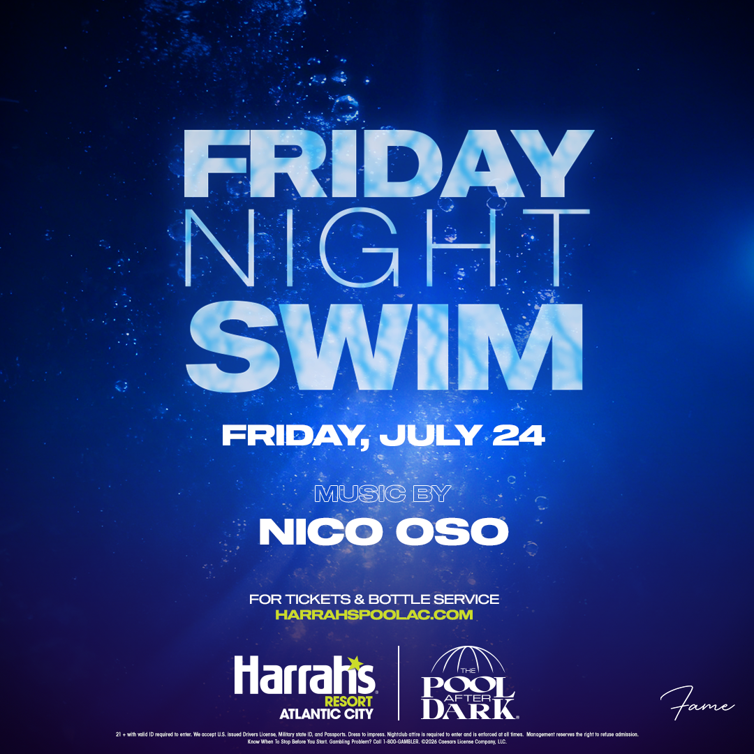 Friday Night Swim at The Pool After Dark Atlantic City | Pool Party