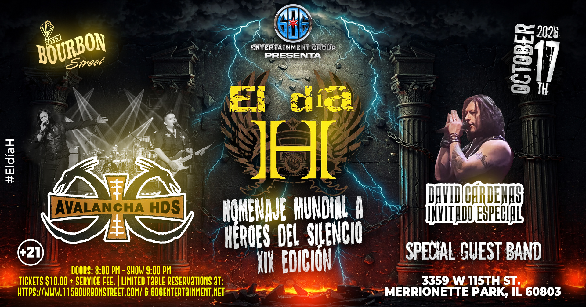 El día H · 2026: Chicago (USA) at 115 Bourbon Street