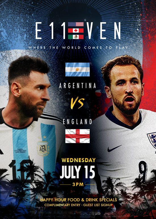 SEMI FINALS: ENGLAND VS ARGENTINA