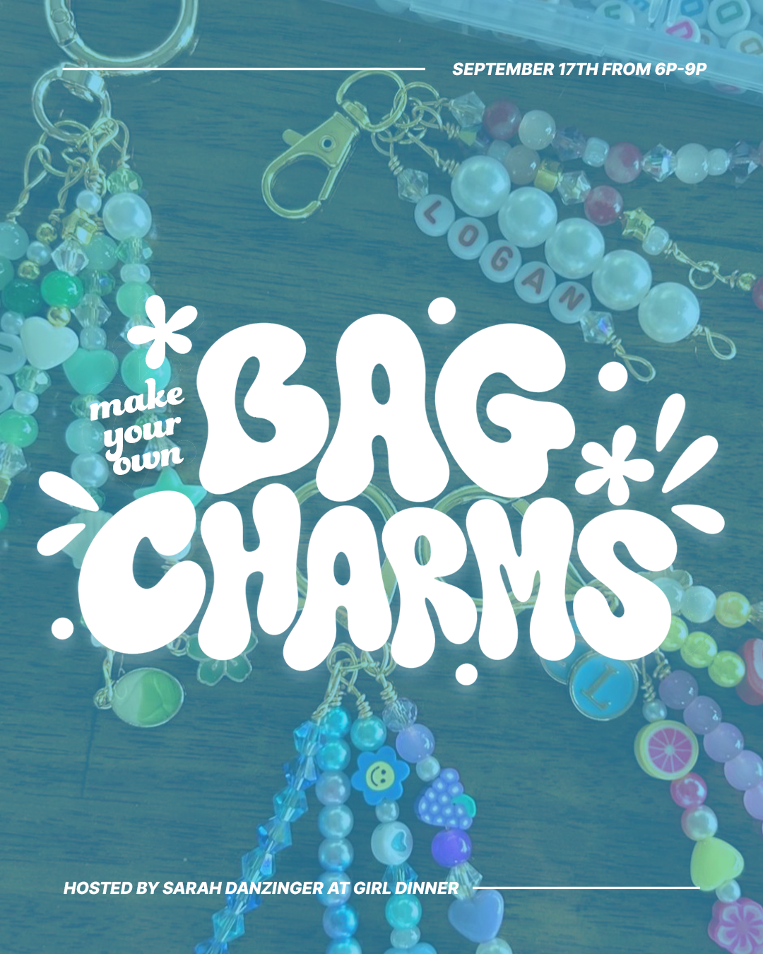 Hi5 Girl Dinner: Bag Charm Night hosted by Sarah Danzinger Creates