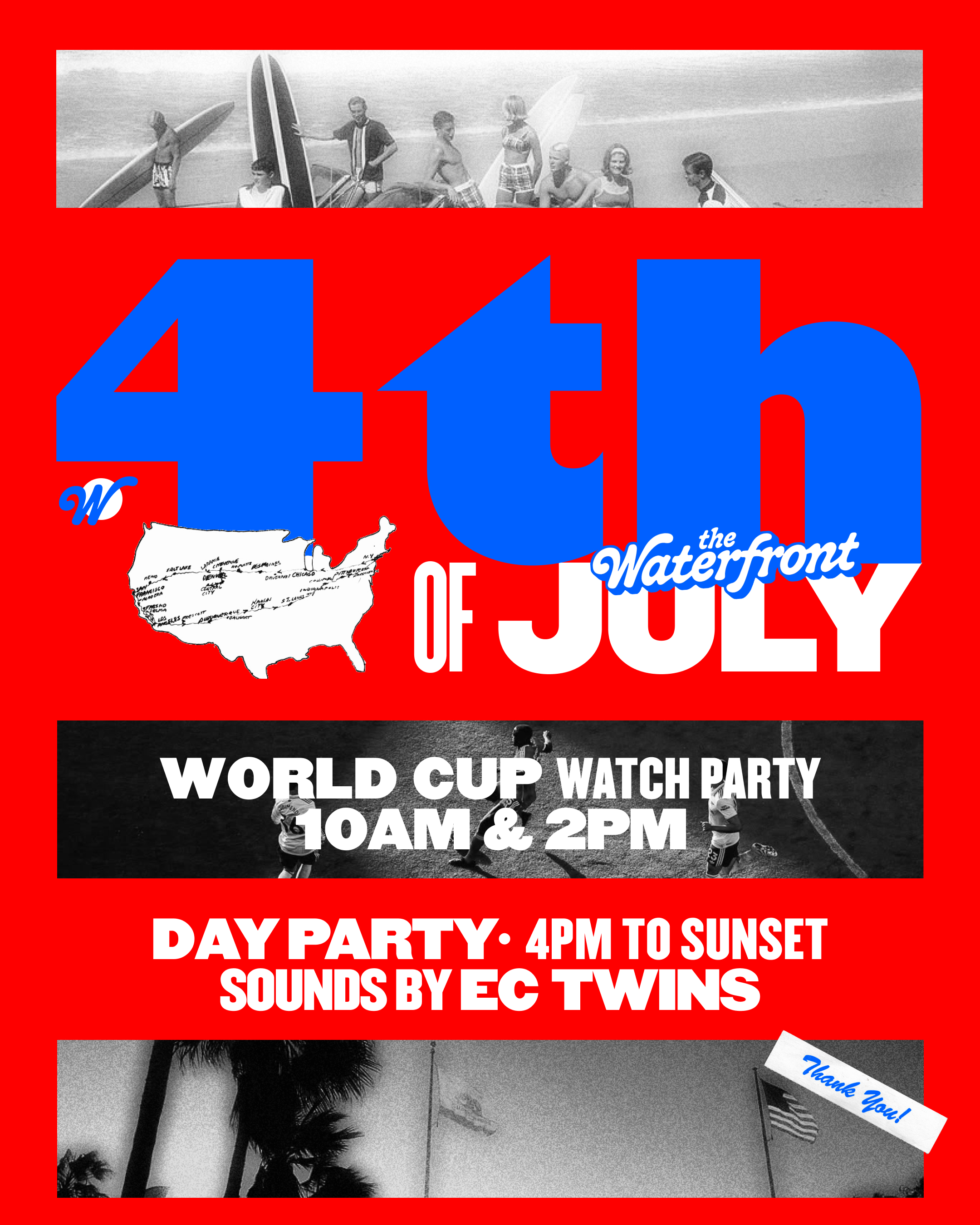 July 4th: EC Twins & World Cup Watch Party