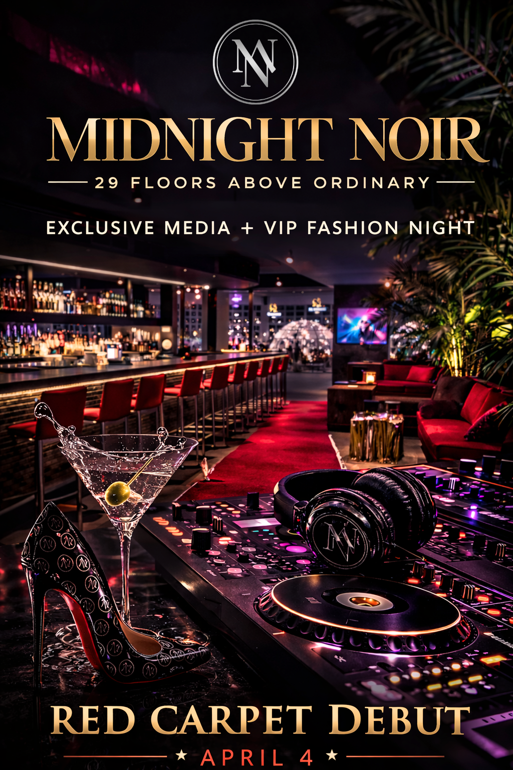 SATURDAY: Midnight Noir: The Red Carpet Debut - 29 Floors Above Ordinary