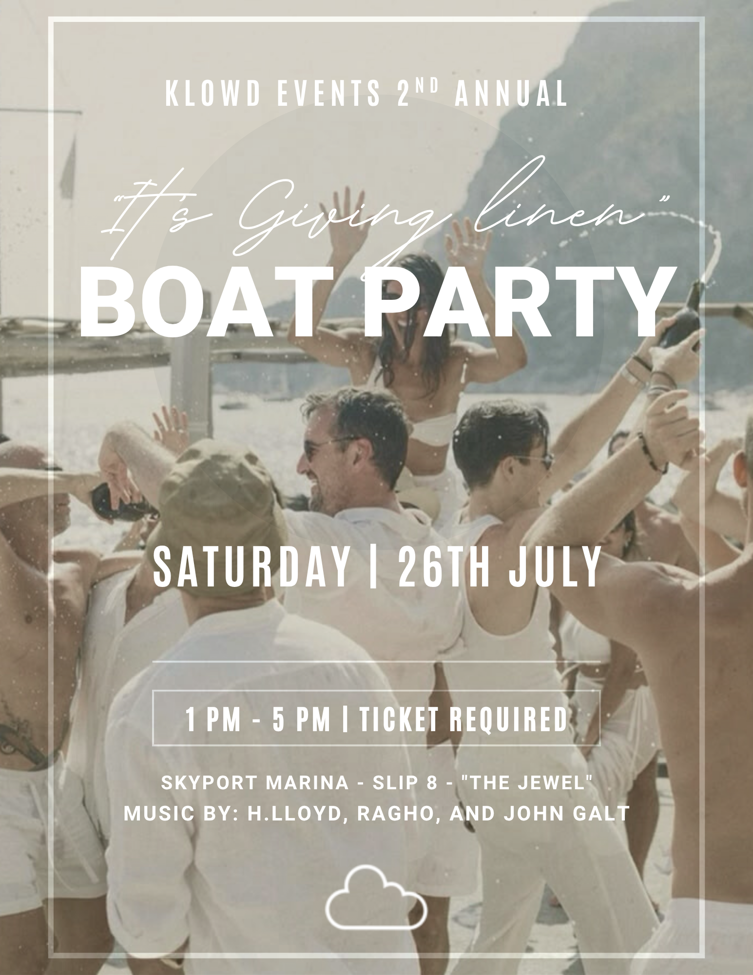2nd Annual "It's Giving Linen" Boat Party